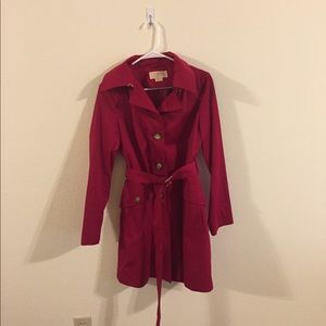 Red Michael Kors Trench coat